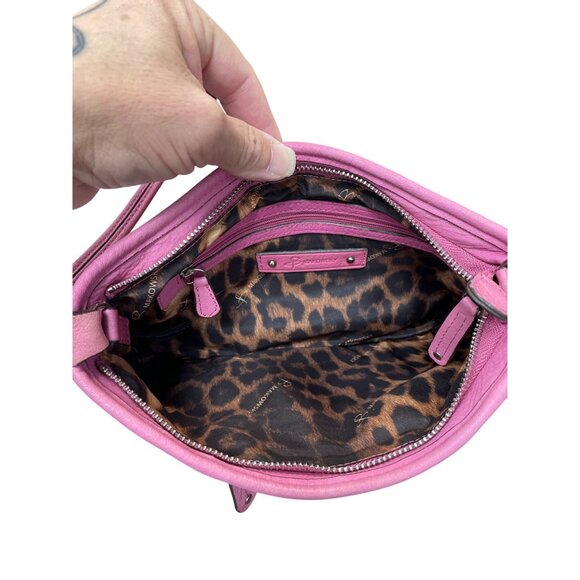 B. Makowsky Womans Pink Leather Crossbody Shoulderbag SKU 9489 - Picture 11 of 15
